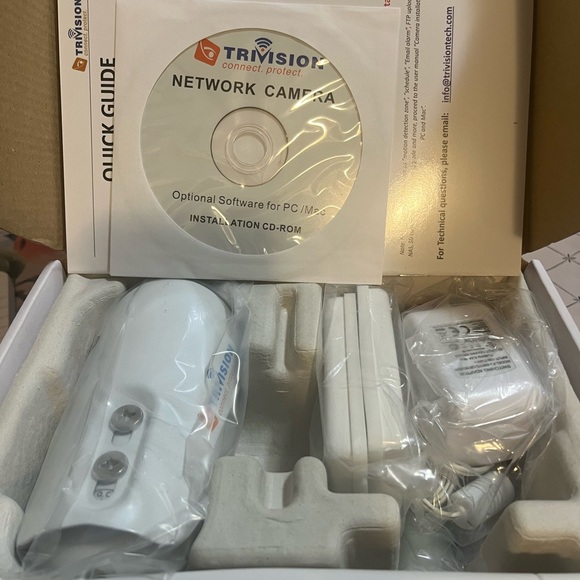 White Wireless Security Camera - Picture 3 of 3